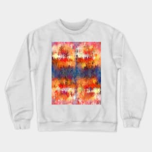 Orange and blue whimsical trees... Crewneck Sweatshirt